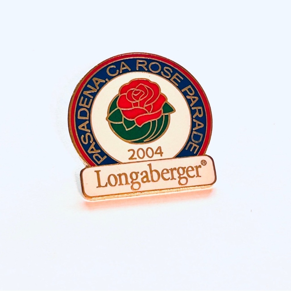 Longaberger Rose Parade 2004 Pin‎ with Red and Blue Accents